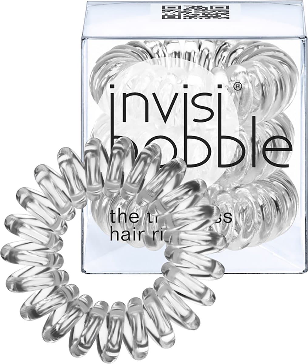 Hair ties Invisibobble Invisibobble Elastic Spiral Transparent 3 Units
