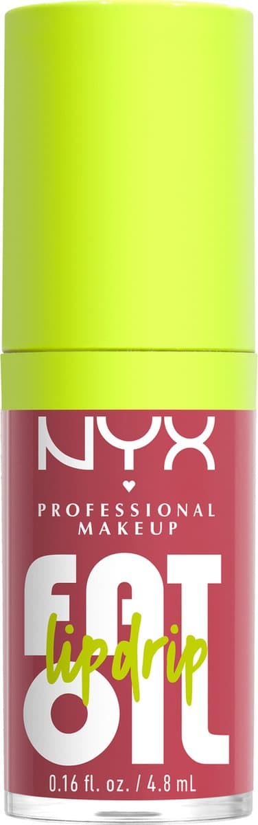 NYX Professional Makeup Fat Oil Lip Drip Lipgloss - Tot 12 uur hydratatie - Verrijkt met kruipbraamolie, framboosolie en squalaan - Chillin Like A...