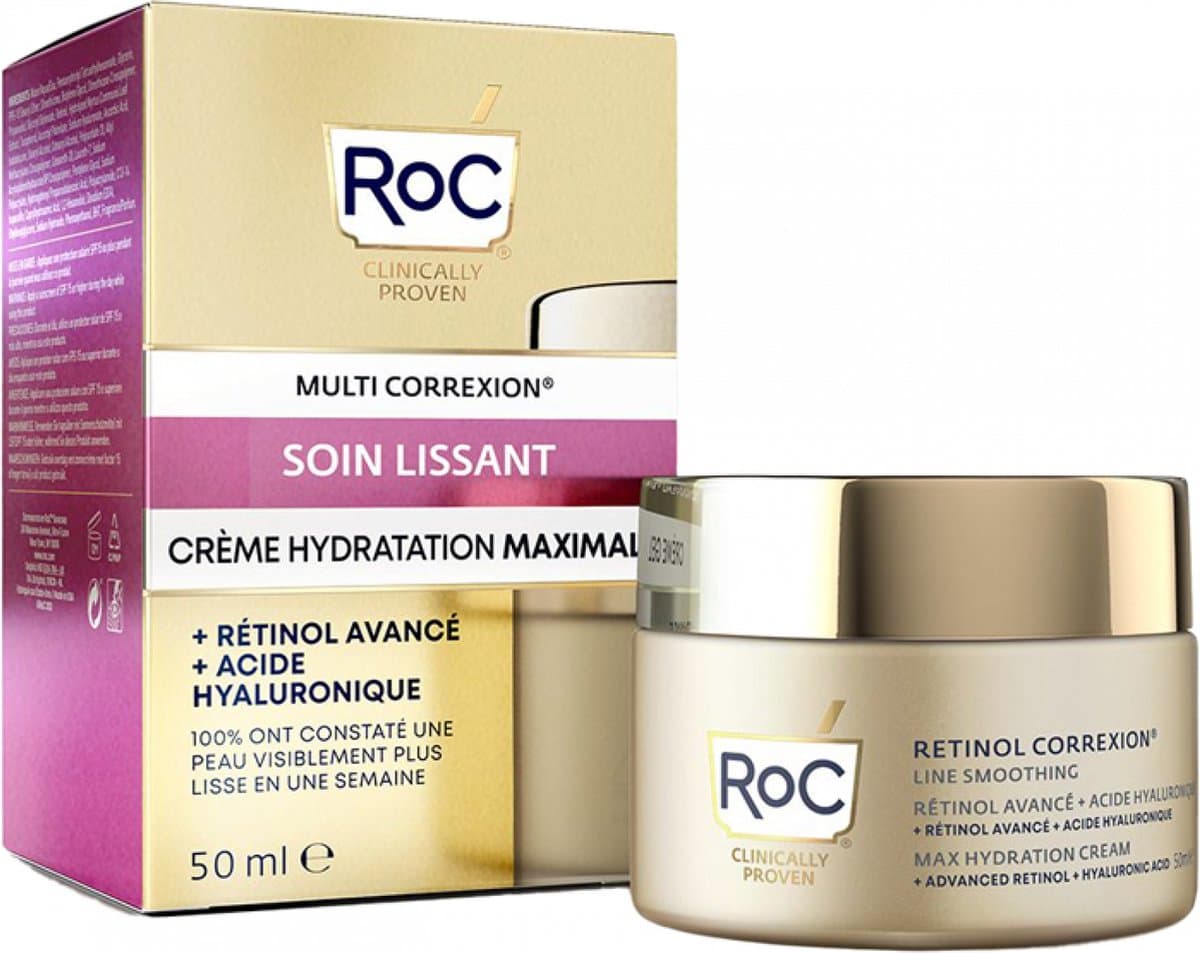 RoC - Retinol Correxion Line Smoothing Max Hydration Cream - 50ml