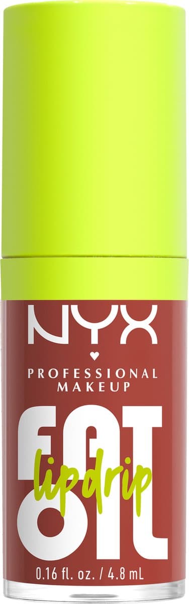 NYX Professional Makeup Fat Oil Lip Drip Lipgloss - Tot 12 uur hydratatie - Verrijkt met kruipbraamolie, framboosolie en squalaan -Splash Of Cream -...