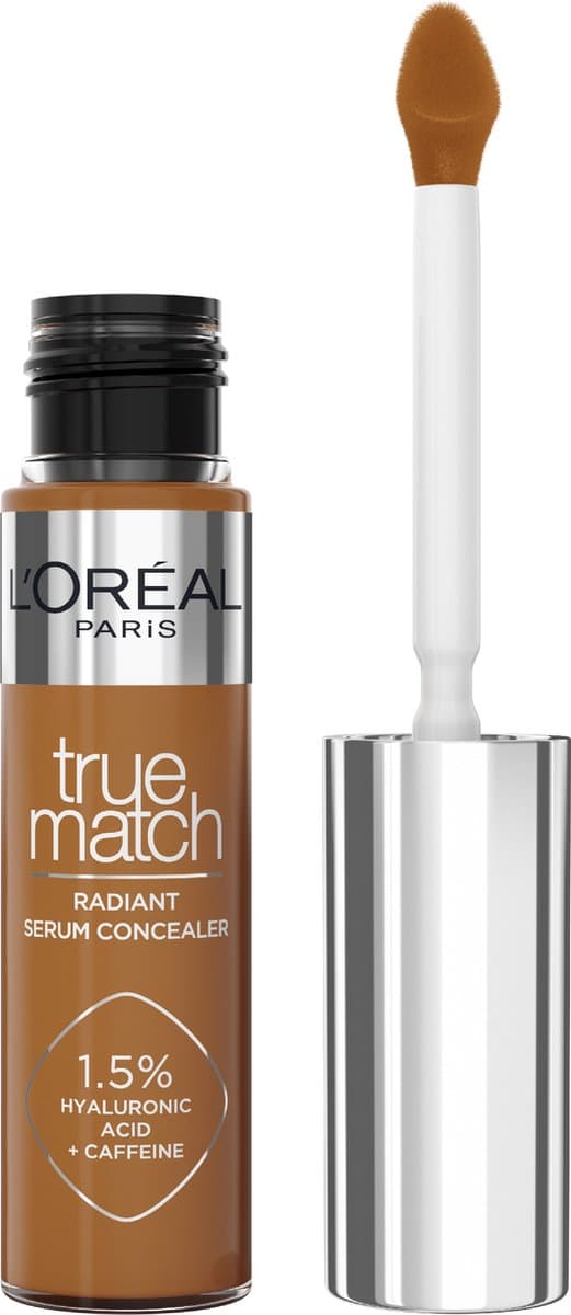 L'Oréal Paris True Match Radiant Serum Concealer - Geschikt voor de gevoelige huid - Verrijkt met 1,5% hyaluronzuur en cafeïne voor hydratatie en...