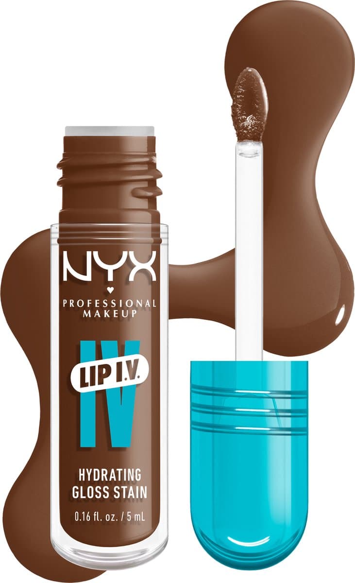 NYX Professional Make Up Lip IV 03 Splash N Spice Hydraterende Lipgloss - Tot 12 uur hydratatie - Verrijkt met Magnesium, Vitamine B12 en Kokoswater...
