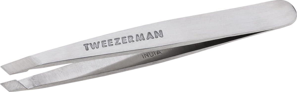 Tweezerman - Mini Slant Tweezer - Klassiek RVS - Pincet