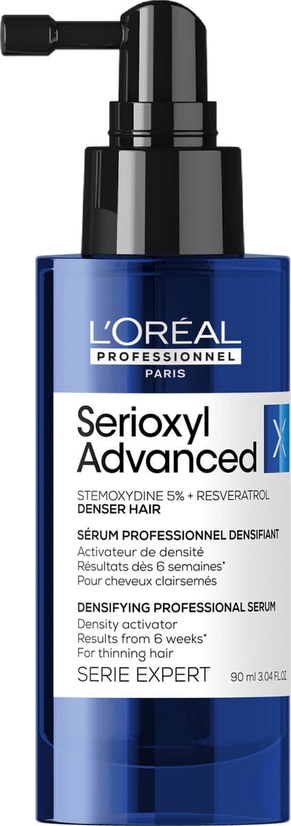 Serioxyl Advanced hair serum - voor dunner wordend haar, Densiteit en Groei, met 5% Stemoxydine & Resveratrol, L’Oréal Professionnel - 90ml