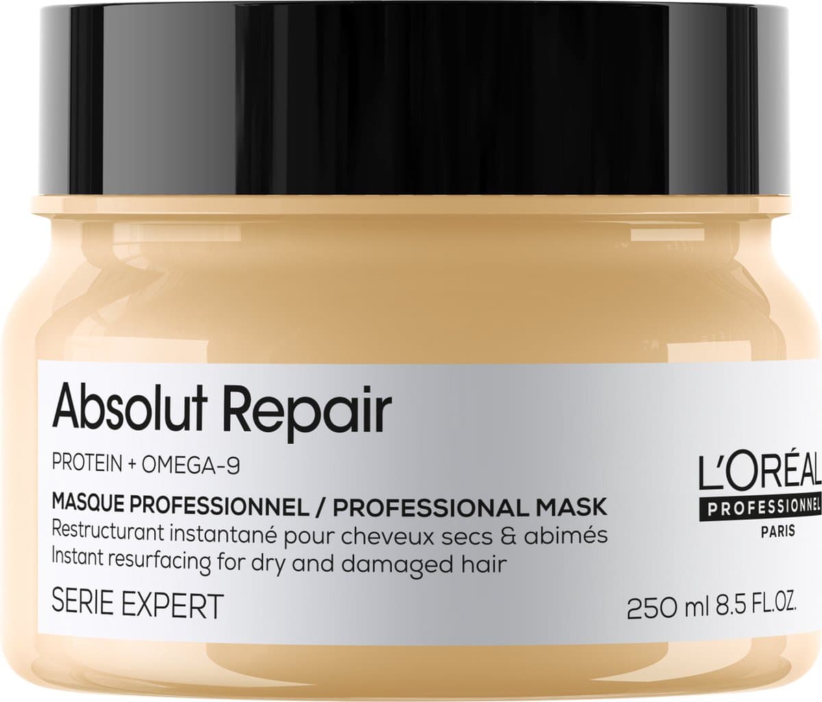 L’Oréal Professionnel Absolut Repair Masker – Versterkende en herstellende masker – Voor droog en beschadigd haar – 250 ml