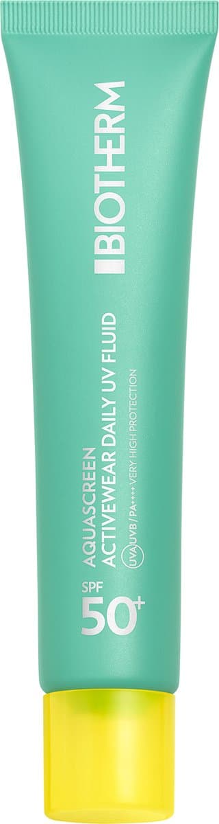 Biotherm Aquascreen Activewear Daily UV SPF50+ - Dagelijkse Fluïde met Breedspectrum Bescherming - Voedende Proteïnen en Vitaminen voor de Huid - 40ml