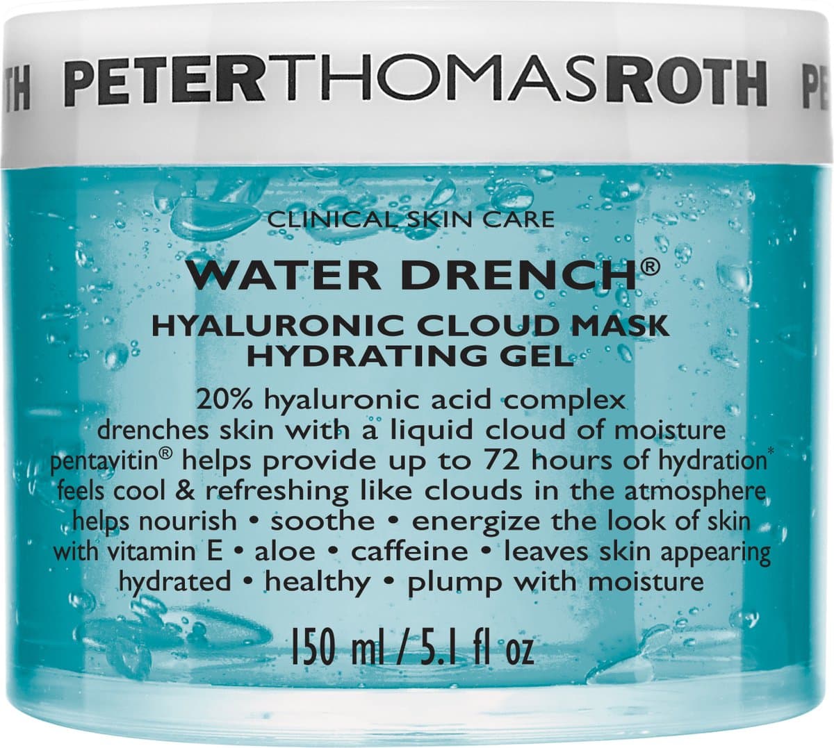 PETER THOMAS ROTH - Peter Thomas Roth Water Drench® Hyaluronic Cloud Mask Hydrating Gel 150ml