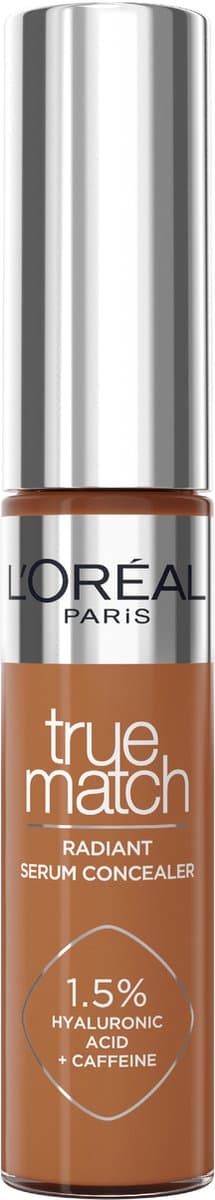 L'Oréal Paris True Match Radiant Serum Concealer - Geschikt voor de gevoelige huid - Verrijkt met 1,5% hyaluronzuur en cafeïne voor hydratatie en...