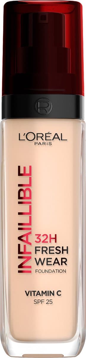 L’Oréal Paris Infaillible 32HR Fresh Wear Foundation - 20 - Langhoudende Foundation met SPF 25 en Vitamine C - 30ML