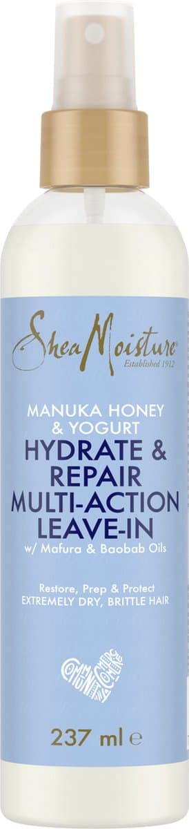 SheaMoisture Leave-In Conditioner - Manuka Honey & Yogurt - zonder siliconen en sulfaten - 237 ml