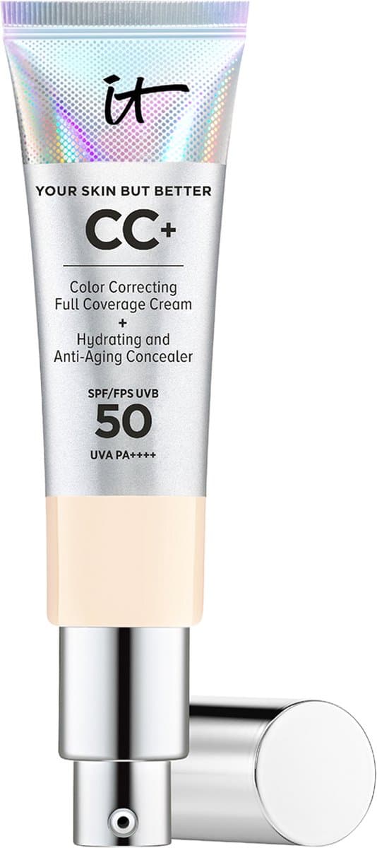 IT Cosmetics Your Skin But Better CC+ Cream SPF50 Foundation - Anti-Aging & Hydraterend - Natuurlijke finish - Fair - 32ml
