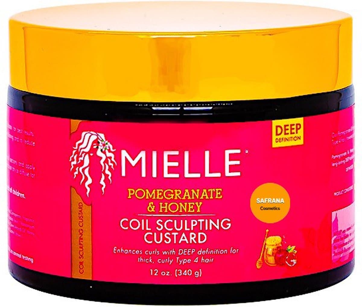 Mielle Organics Pomegranate & Honey Coil Sculpting Custard Hair Styling 340g