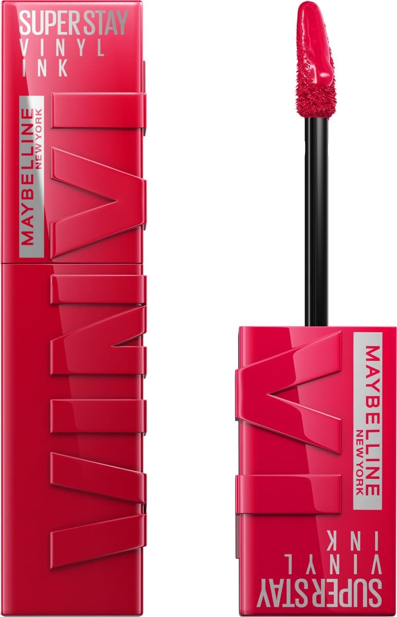 Maybelline New York - SuperStay Vinyl Ink Lipstick - 50 Wicked - Rood - Langhoudende Lippenstift - 4,2 ml