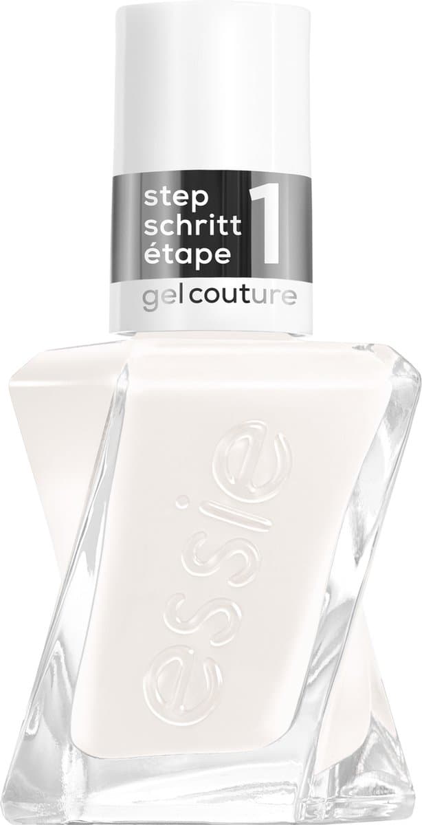 essie Gel Couture nagellak - 136 first fitting - witte gelnagellak zonder UV-lamp - voor je eigen gelmanicure thuis - tot wel 15 dagen glanzend - wit...