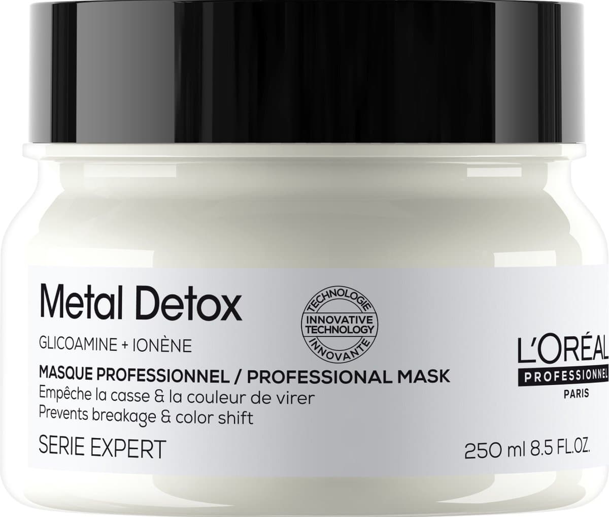 L’Oréal Professionnel Metal Detox Masker – Beschermend masker tegen haarbreuk en kleurverandering voor meer glans – Voor beschadigd haar – 250ml