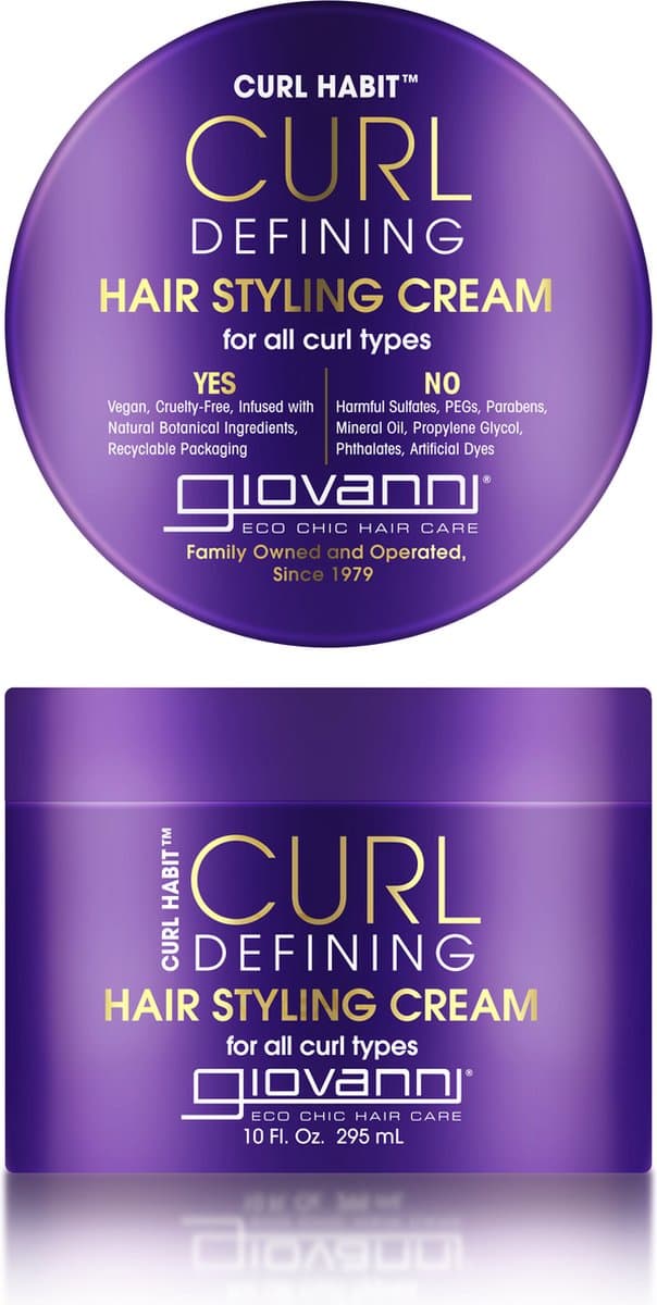 Giovanni Cosmetics - Curl Habit Curl Hair Styling & Defining Cream - 295ml