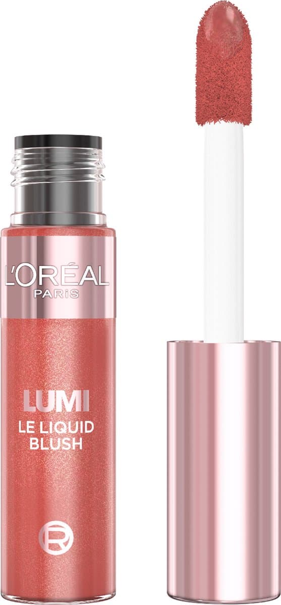 L'Oréal Paris Lumi Le Liquid Blush Glowy True Rose Vloeibare blush - Opbouwbare intensiteit - 4 stralende tinten - 10ml