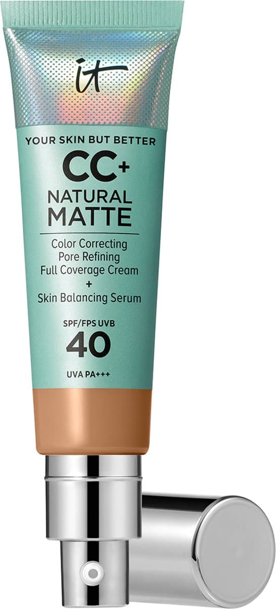 It Cosmetics Your Skin But Better CC+ Natural Matte SPF40 Foundation - Matte & Stralende Finish - Tan - 32ml