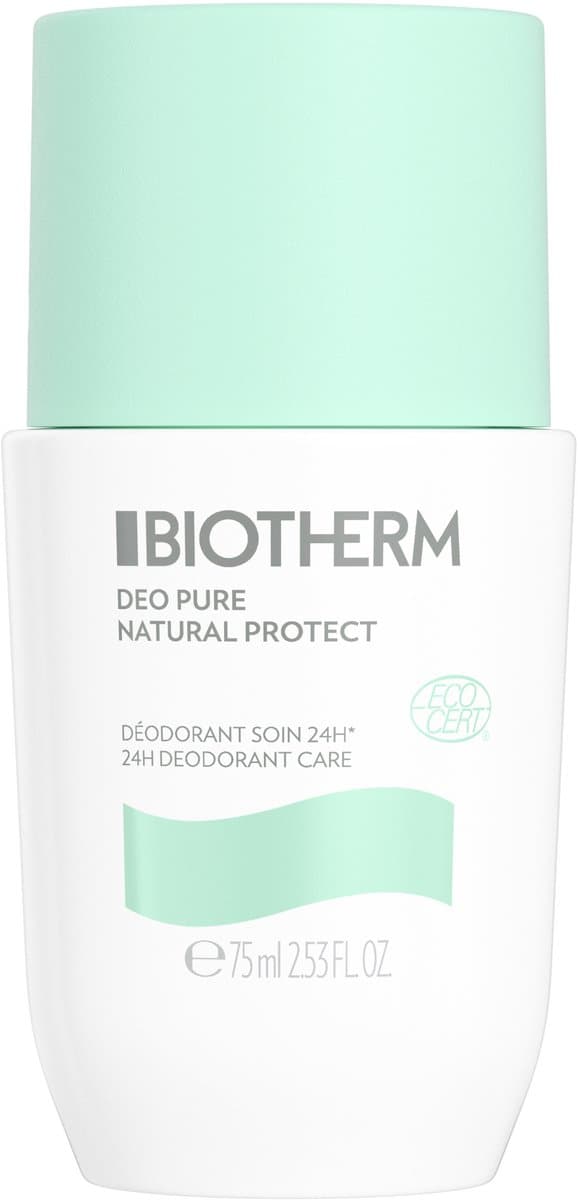 Biotherm Deo Pure Natural Protect Deodorant - Roll-On Deodorant - 24H Anti-Transpirant - Met Aloë Vera - 75ml