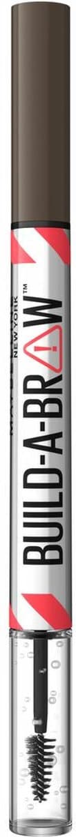 Maybelline - Build-a-Brow - Wenkbrauwpotlood/-gel - voor elk type wenkbrauw - creëert natuurlijke, vollere wenkbrauwen in slechts 2 stappen - Black...
