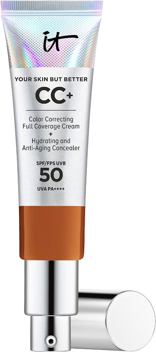IT Cosmetics Your Skin But Better CC+ Cream SPF50 Foundation - Anti-Aging & Hydraterend - Rich Honey - 32ml