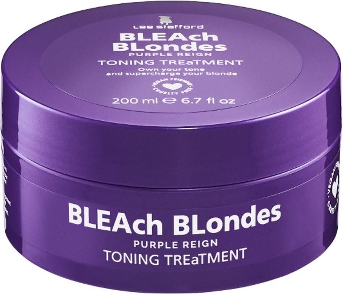 Lee Stafford Bleach Blondes Purple Toning Treatment Mask Haarmasker 200ml