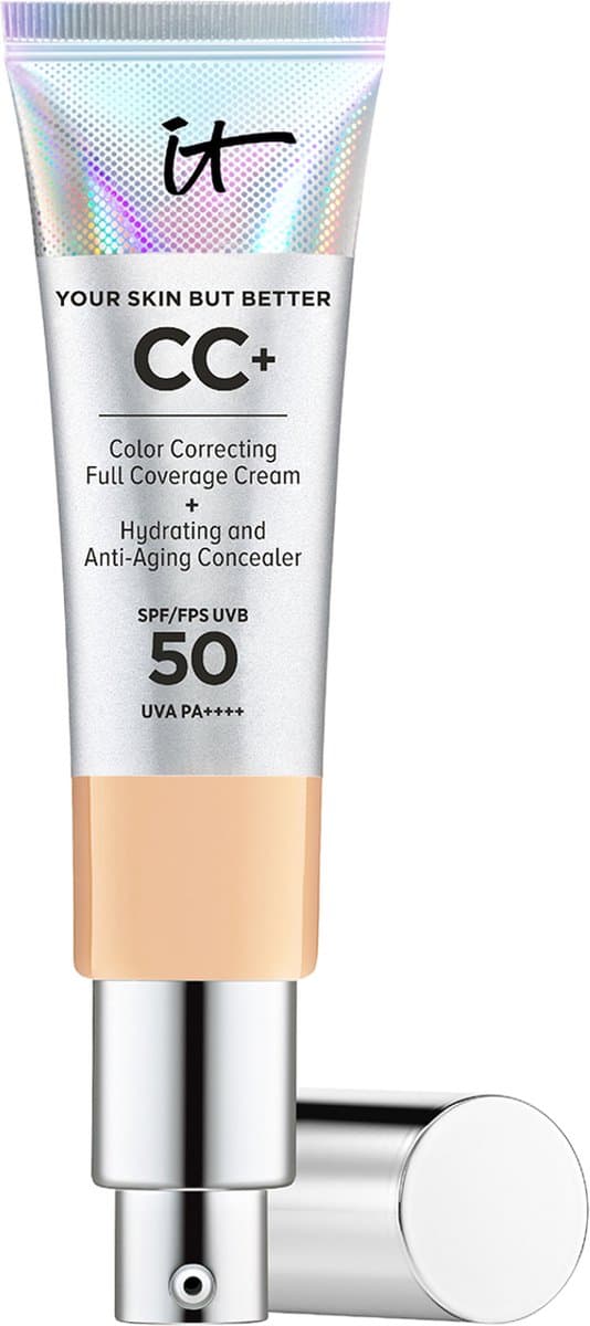 IT Cosmetics Your Skin But Better CC+ Cream SPF50 Foundation - Anti-Aging & Hydraterend - Natuurlijke finish - Medium - 32ml