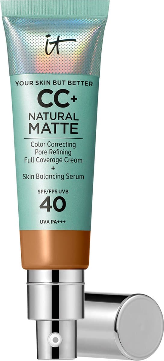 It Cosmetics Your Skin But Better CC+ Natural Matte SPF40 Foundation - Matte & Stralende Finish - Rich Honey - 32ml