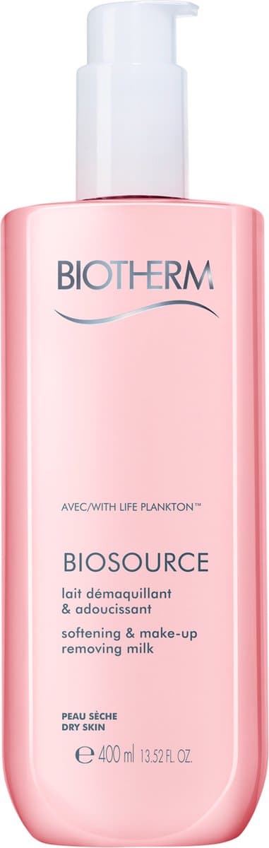 Biotherm Biosource Softening & Make-Up Removing Milk Reinigingsmelk - Droge Huid - 400ml