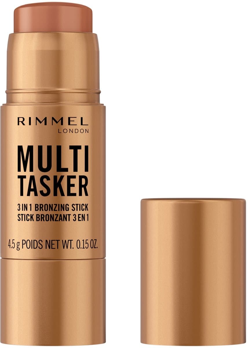 Rimmel London Multi Tasker 3 in 1 Bronzing Stick - 002 - Medium, 4,5 g