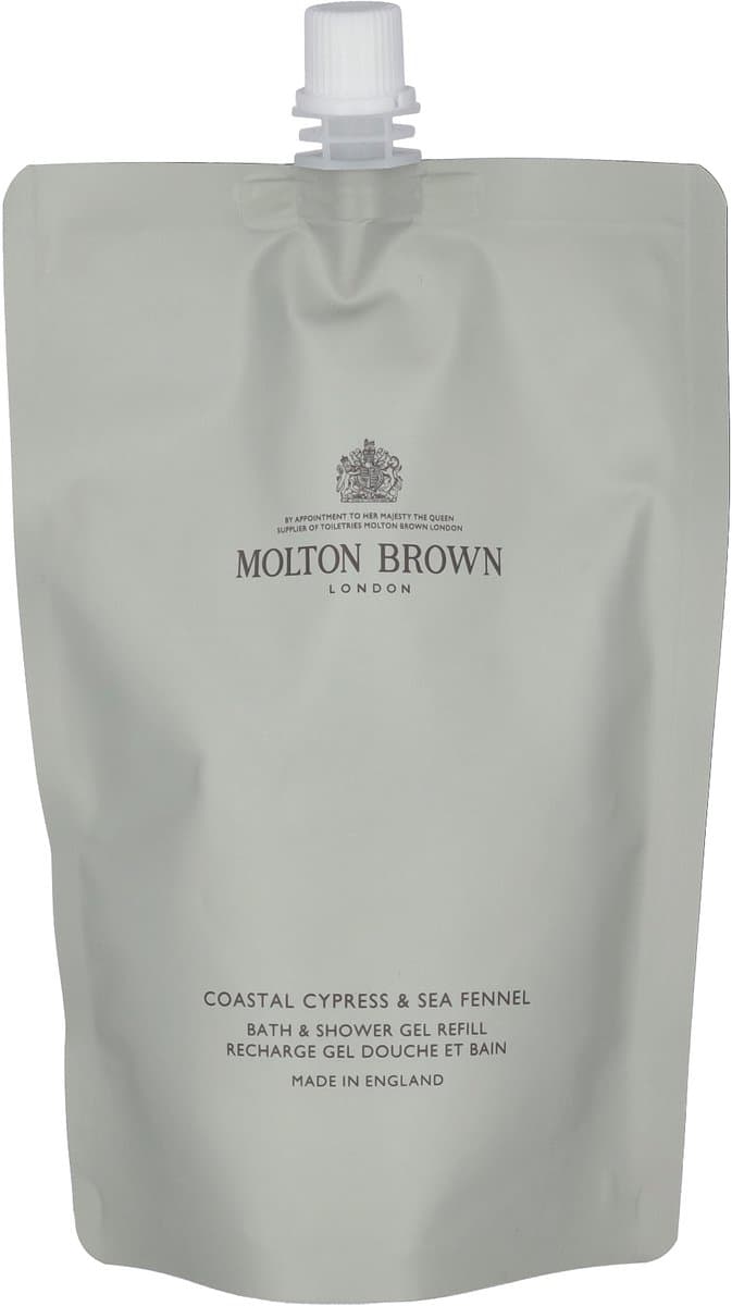 MOLTON BROWN - Coastal Cypress & Sea Fennel Bad & Douchegel Refill - 400 ml - Unisex douchegel