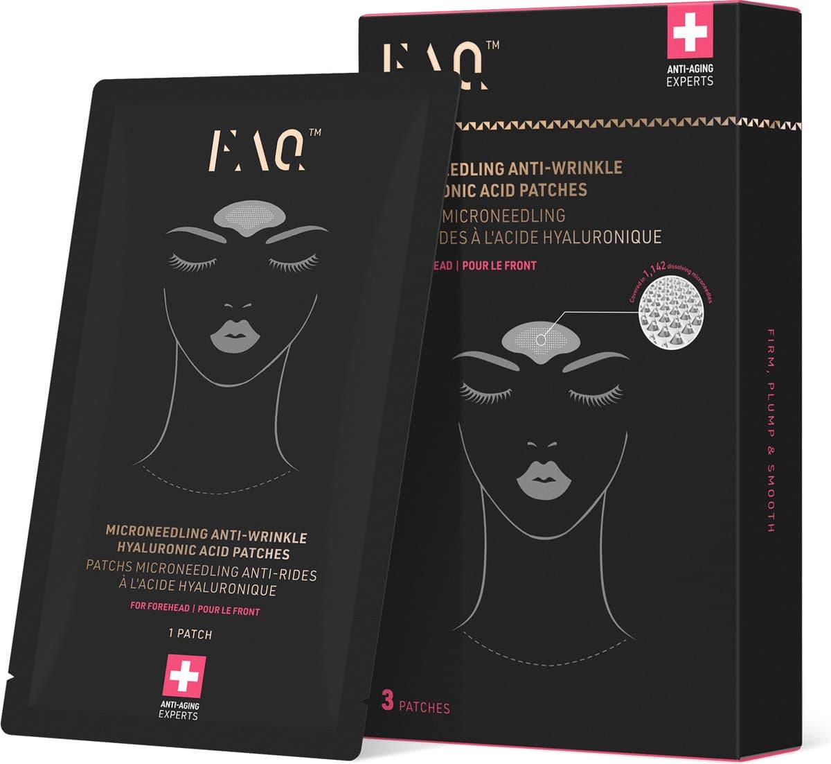 FAQ™ Microneedling anti-rimpel hyaluronzuur patches voor het voorhoofd