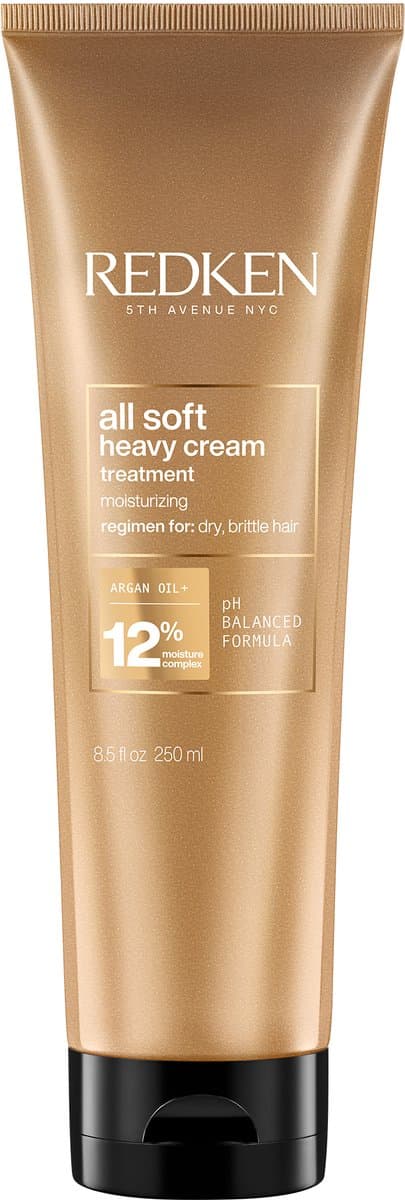 Redken All Soft Heavy Cream Mask – Hydraterend haarmasker voor droog en broos haar - Met keratine-complex en arganolie – 250 ml