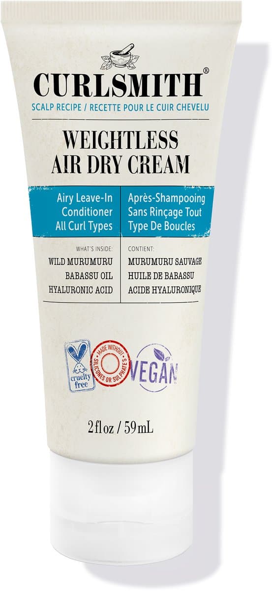 Curlsmith Weightless Air Dry Cream -59ml - Leave-in conditioner -Krullen - Hydratatie - Haar