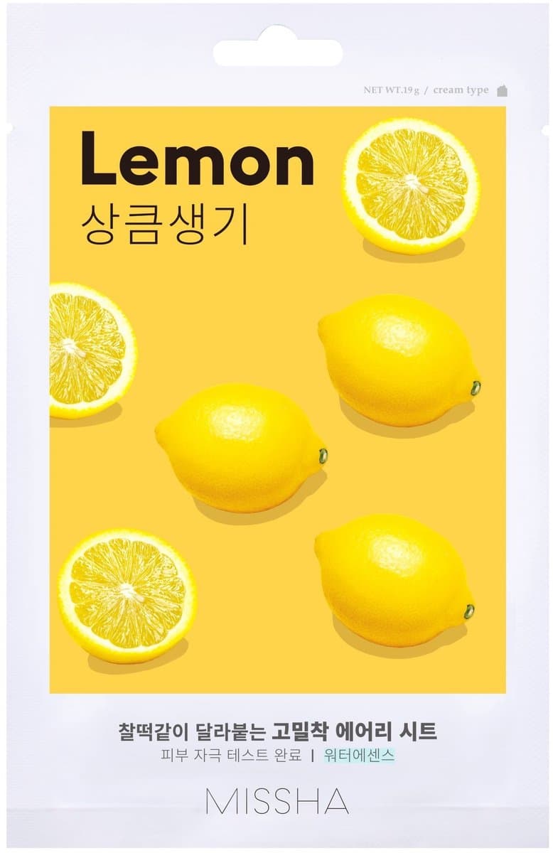 Missha - Airy Fit Sheet Mask (Lemon) Gezichtsmasker