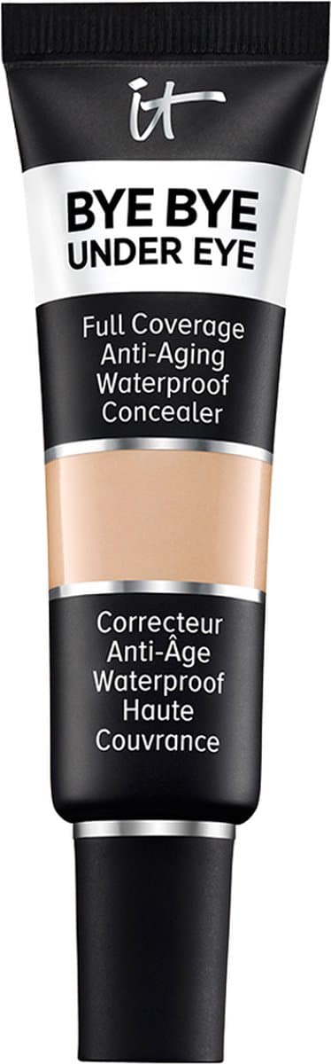 IT Cosmetics Bye Bye Under Eye Concealer - 24U Gepigmenteerde Dekking - Geformuleerd met Peptiden, Collageen, Hyaluronzuur en Vitamine E - Volledig...