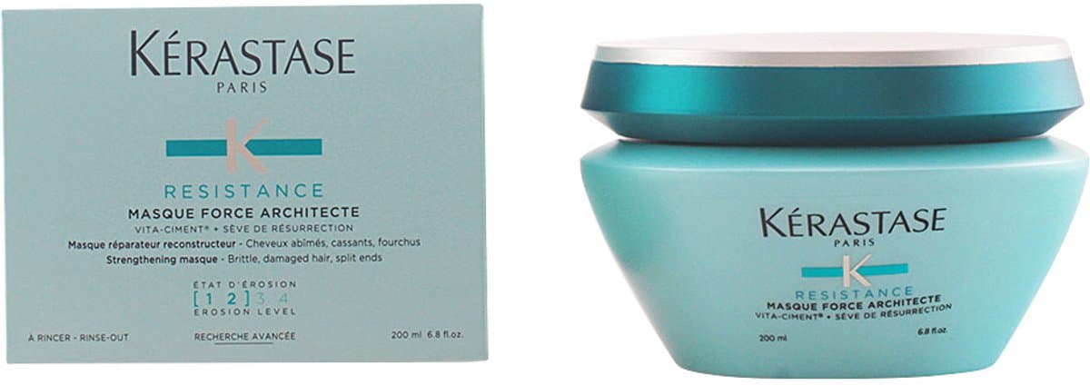 Kérastase Résistance Masque Force Architecte - Verzorgend Masker voor Beschadigd, Breekbaar & Gespleten Haar - 200ml