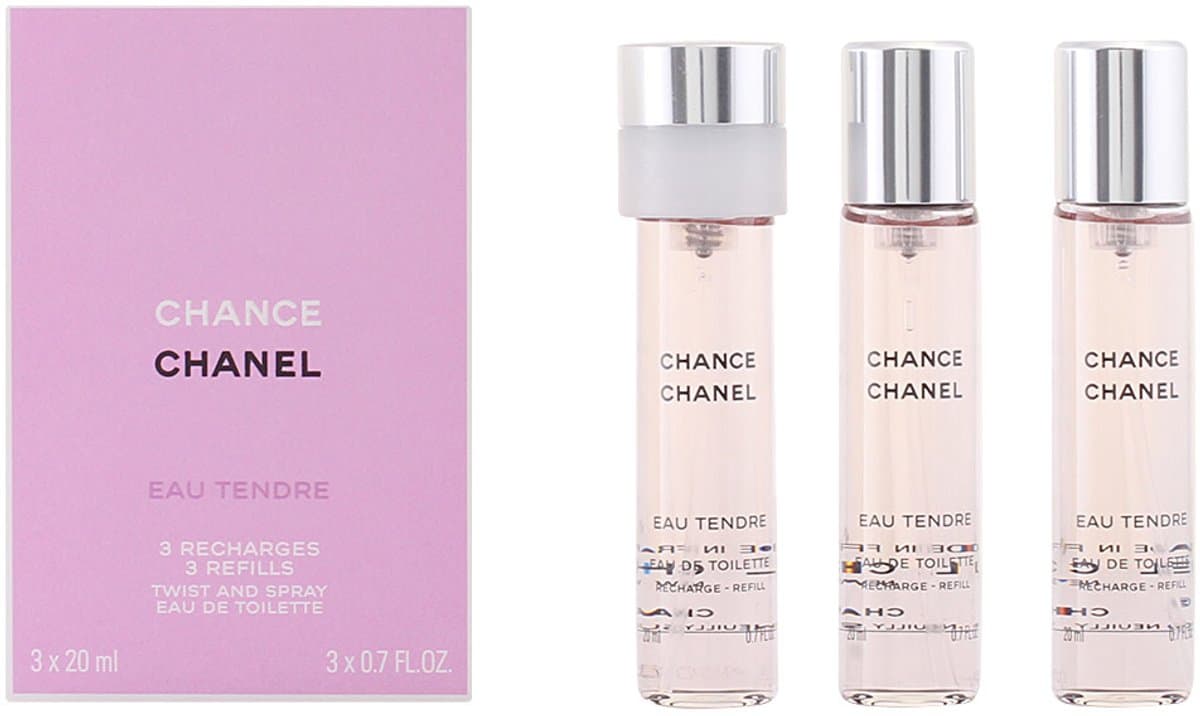 Chanel Chance Eau Tendre Geschenkset - 3x Eau de Toilette Refill