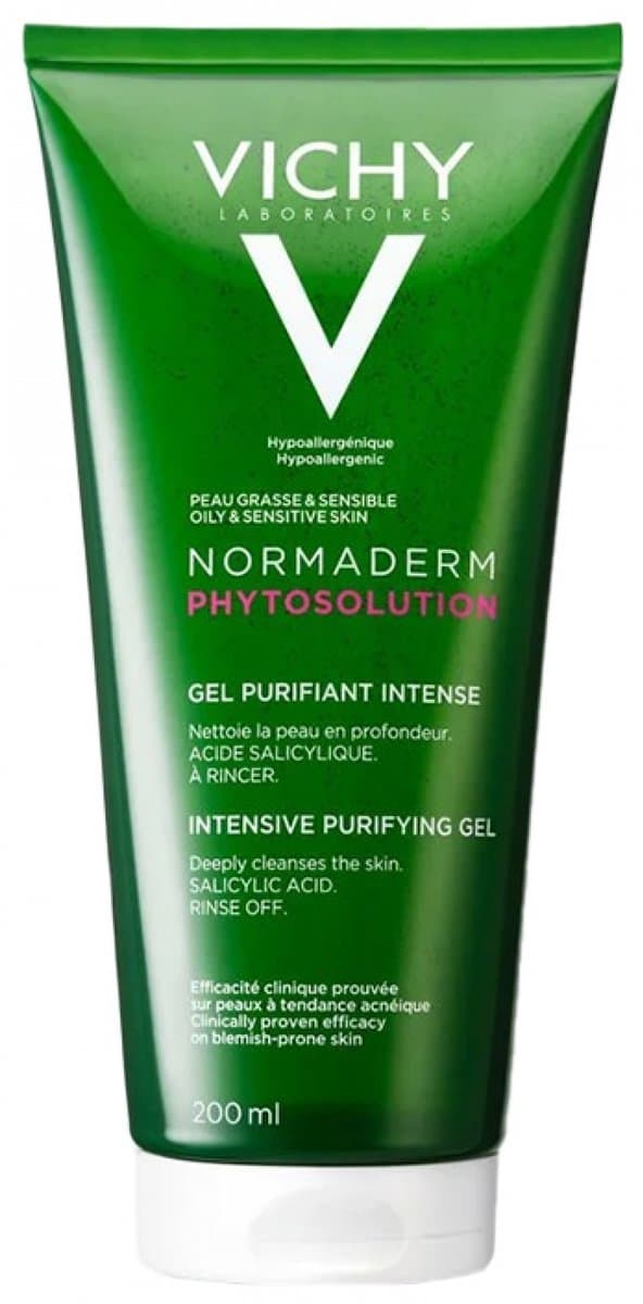 Vichy Normaderm Phytosolution Intens Zuiverende Gel - Gevoelige en Acnégevoelige Huid - 200ml