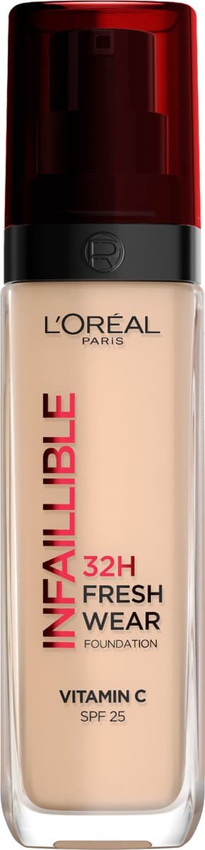 L’Oréal Paris Infaillible 32HR Fresh Wear Foundation - 132 - Langhoudende Foundation met SPF 25 en Vitamine C - 30ML