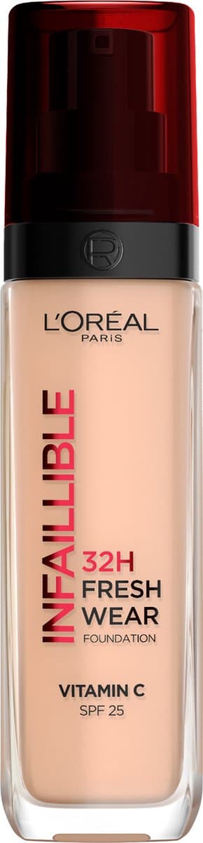 L’Oréal Paris Infaillible 32HR Fresh Wear Foundation - 145 - Langhoudende Foundation met SPF 25 en Vitamine C - 30ML