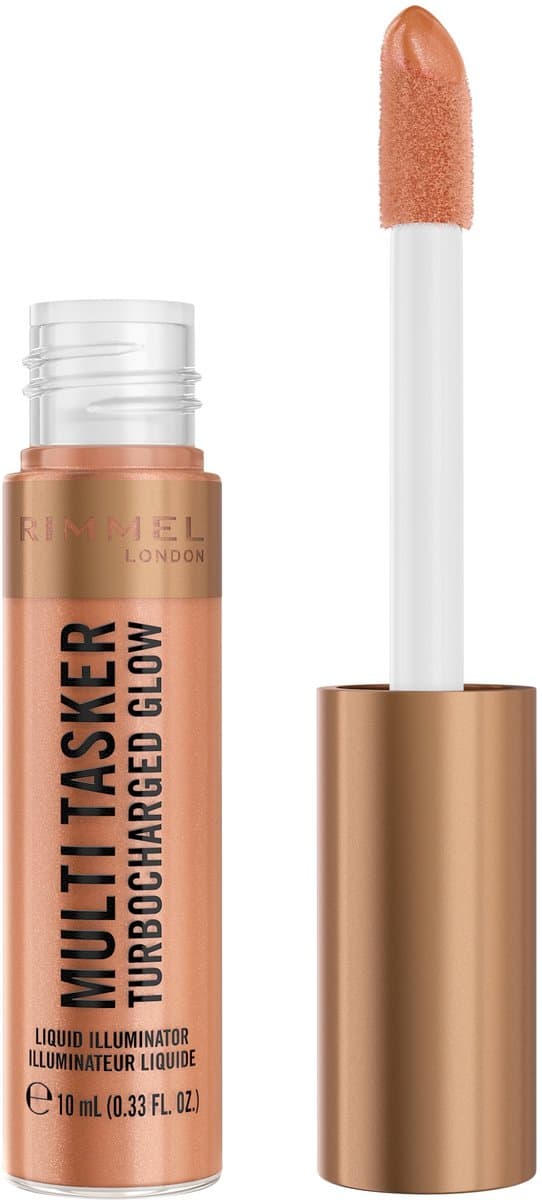 Rimmel Multi Tasker Turbocharged Glow Liquid Illuminator - 007 - Spilling the Tea, 10 ml
