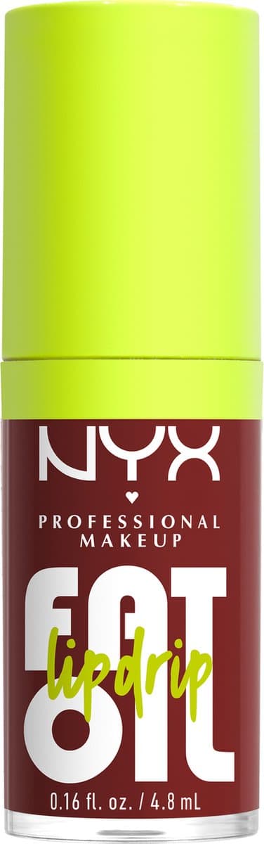 NYX Professional Makeup Fat Oil Lip Drip Lipgloss - Tot 12 uur hydratatie - Verrijkt met kruipbraamolie, framboosolie en squalaan - Inside Scoop - 4.