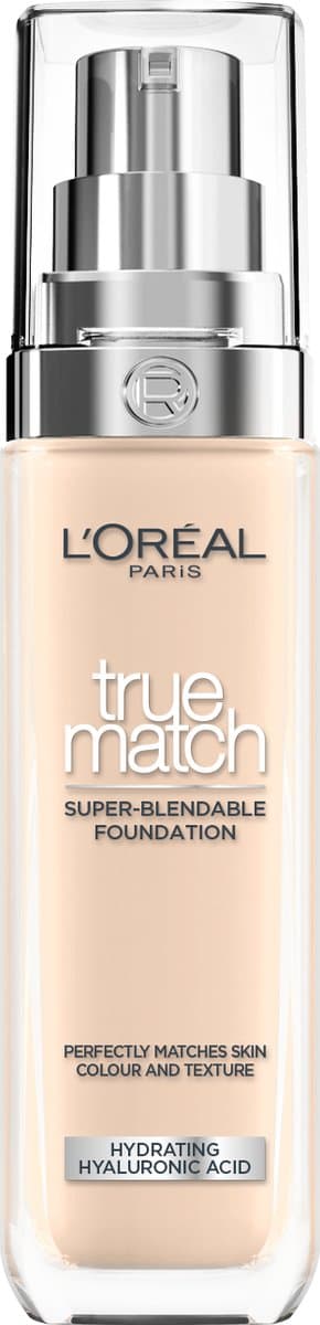 L’Oréal Paris True Match Foundation - 1R/C - Natuurlijk Dekkende Foundation met Hyaluronzuur en SPF 16 - 30ml - Vegan