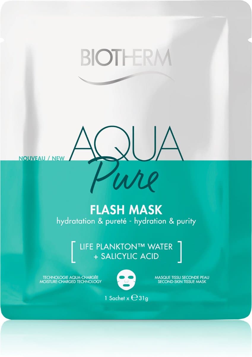 Biotherm Aquasource Aqua Pure Flash Mask - Hydraterend Gezichtsmasker