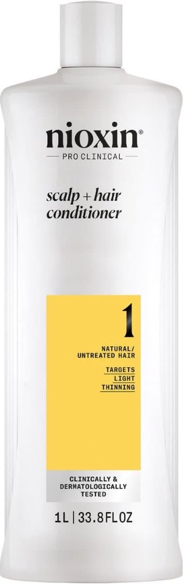 Nioxin System 1 - Conditioner - voor Natuurlijk Haar - Anti Haaruitval - Dunner Wordend Haar - 1000ml