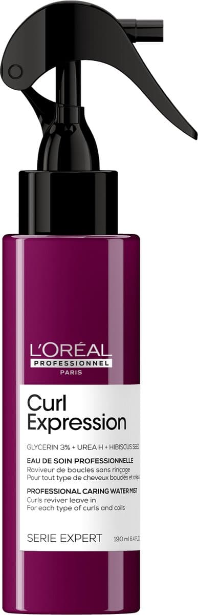 L'Oréal Professionnel Curl Expression Leave-In Krulherstellende Spray - Voor Krullend / coily haartypes, Reactiveert & Definieert Krullen - 190ml