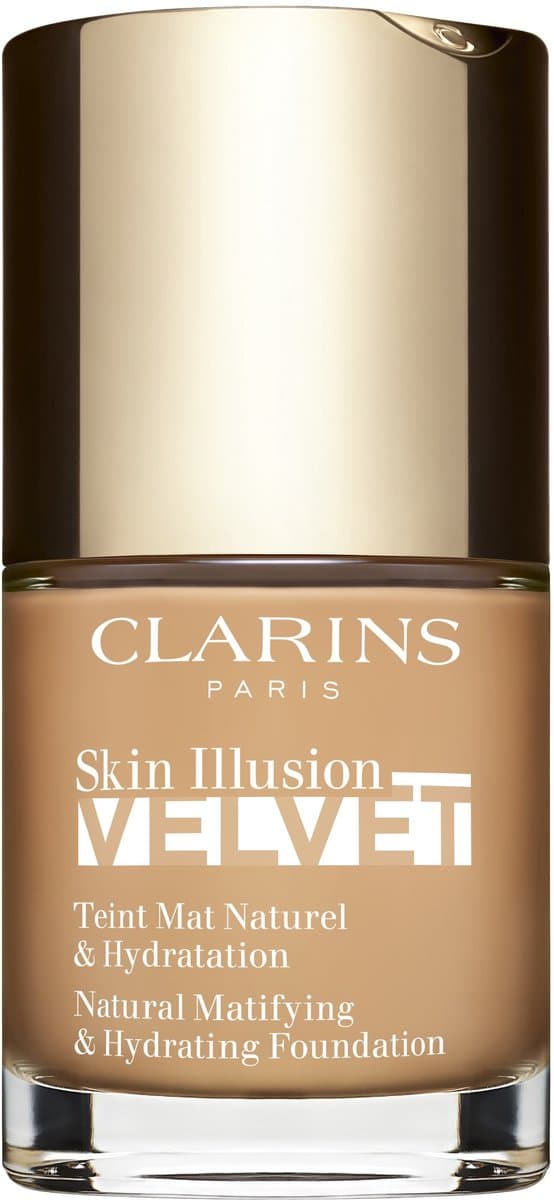 Clarins Foundation Skin Illusion Velvet Natural Matifying & Hydrating Foundation 108.5W Cashew