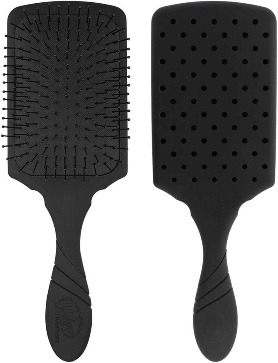 WetBrush PRO Condition Paddle Detangler – Zwarte Paddle Haarborstel – Ontwart Nat En Droog Haar Zonder Pijn Of Beschadiging – Groot Borsteloppervlak...