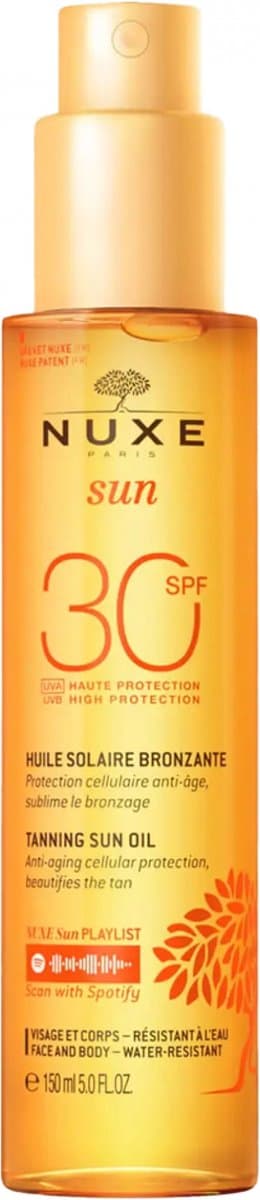 Nuxe Sun Tanning Oil High Protection for Face and Body SPF30 - Zonnebrand - 150 ml